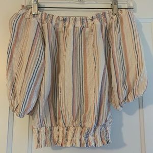 Pink Rose off the shoulder shirt